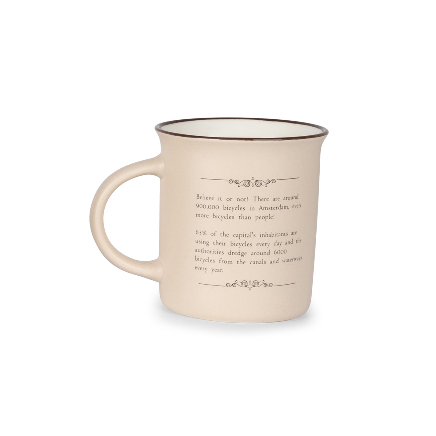 Story mug large matt - Amsterdam - Bike