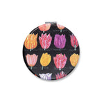 Round mirror - Tulips - Vintage style