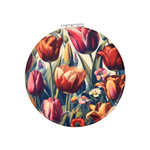 Round mirror - Tulips