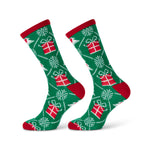 Christmas Socks - Men Size 41-46 - Green Presents