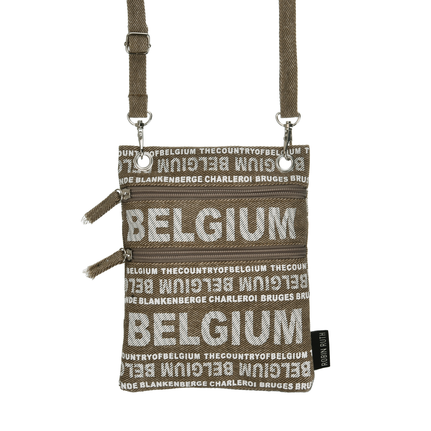 Denim passport bag - Belgium