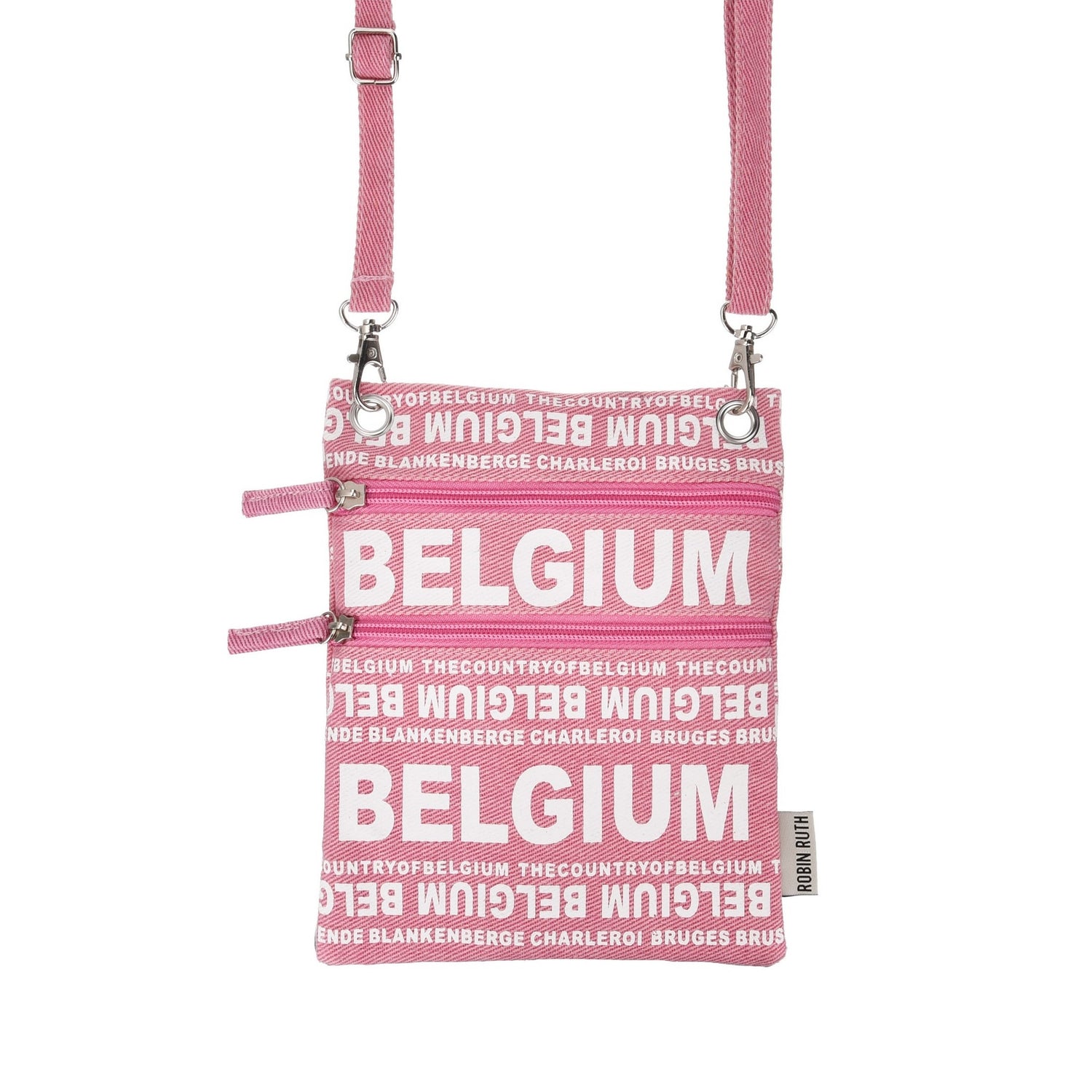 Denim passport bag - Belgium