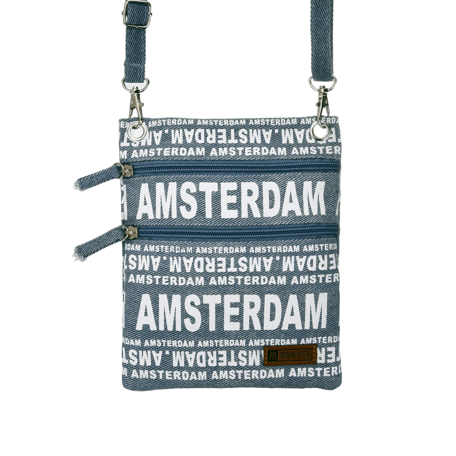 Denim passport bag - Amsterdam