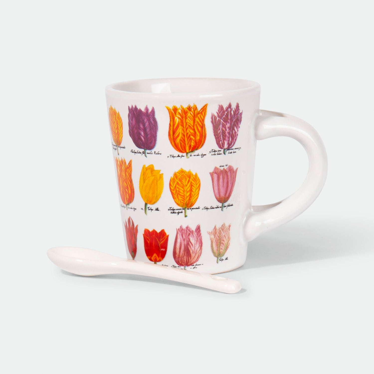 Espresso Mug with spoon - Tulips