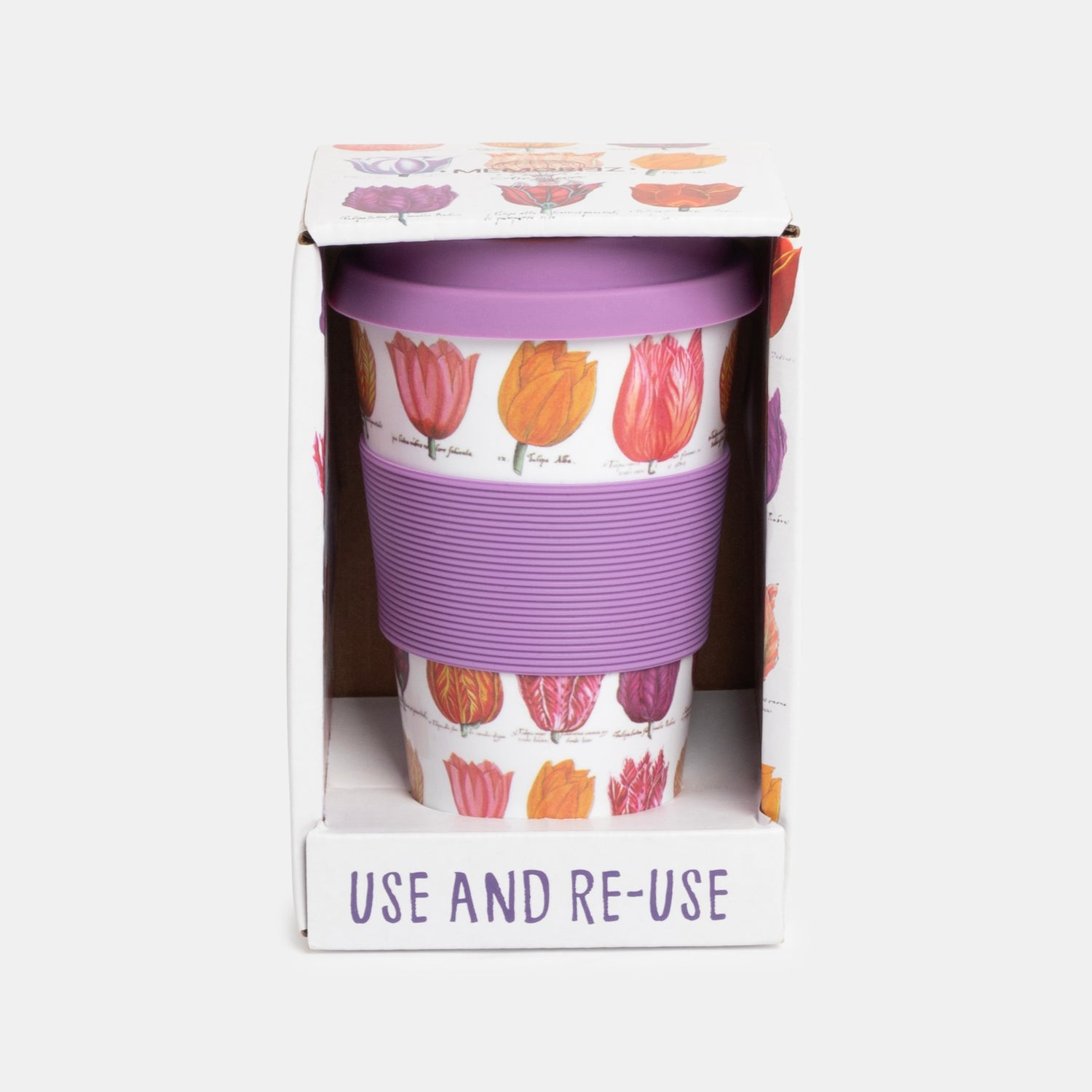 Coffee to go mug - Tulips white