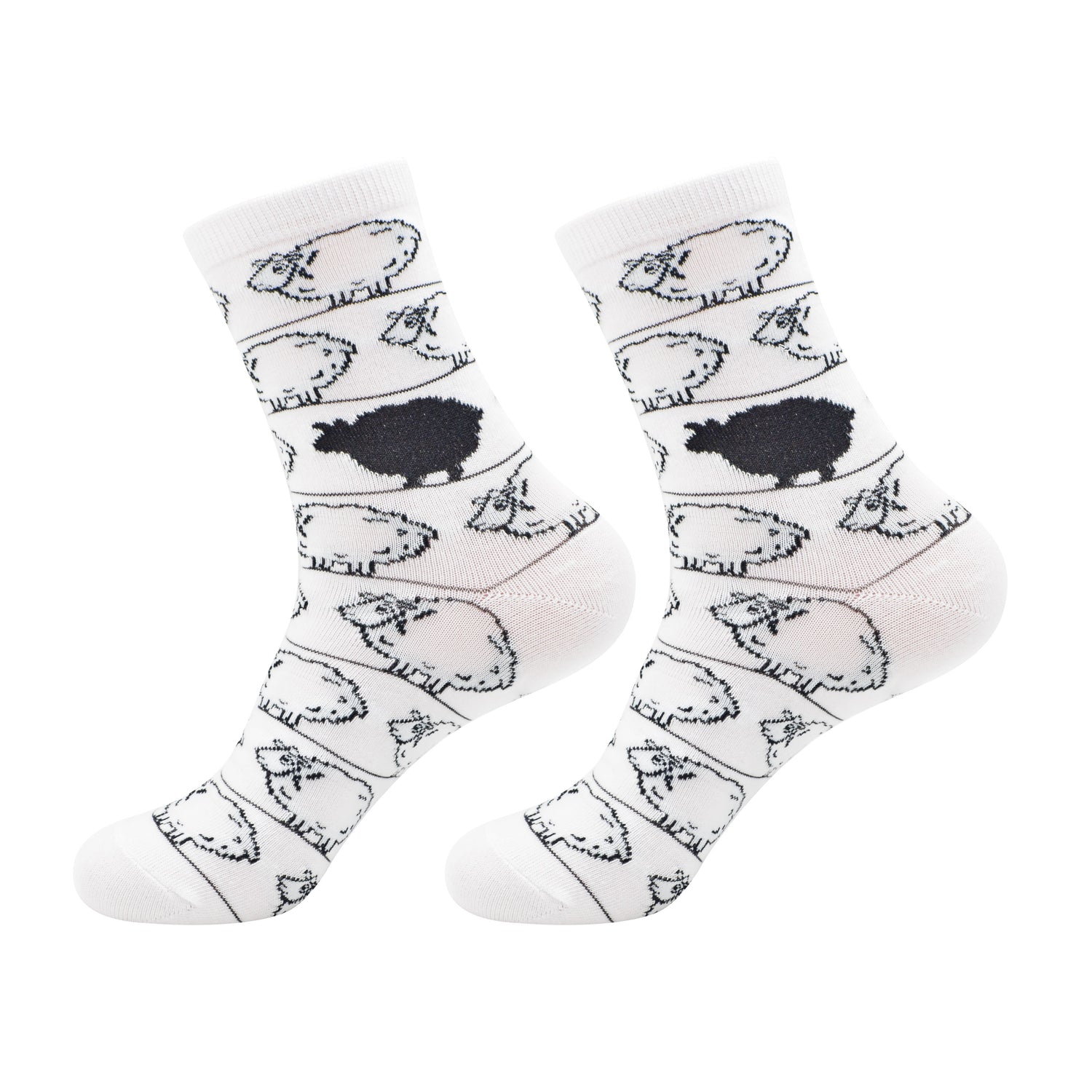 Socks Women Size 36-42 - Black sheep