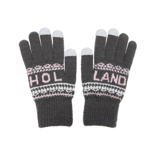 Gloves women - Grey Pink