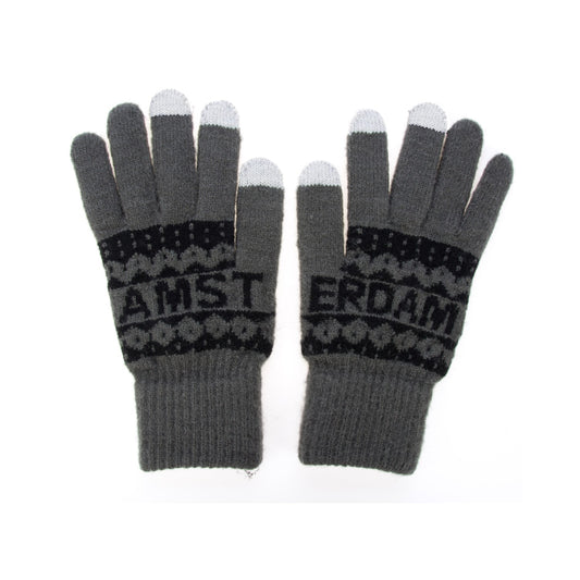 Gloves men - Black white