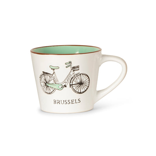 Silk mug - Brussels - bike
