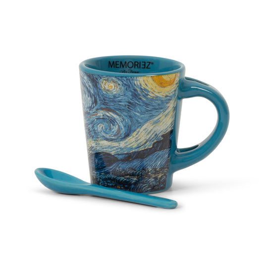 Espresso Mug with spoon - Starry night - van Gogh
