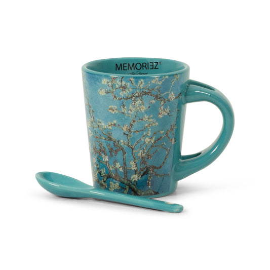 Espresso Mug with spoon - Blossom - van Gogh