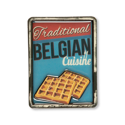 Magnet - Belgian Cuisine Waffle - Belgium