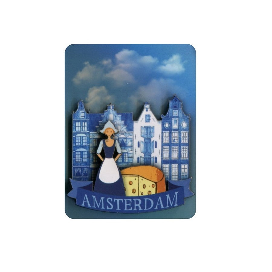 Magnet - Cheese lady - Amsterdam